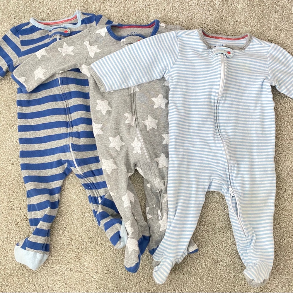 Bundle of 3 Cat & Jack Sleepers size 6-9M